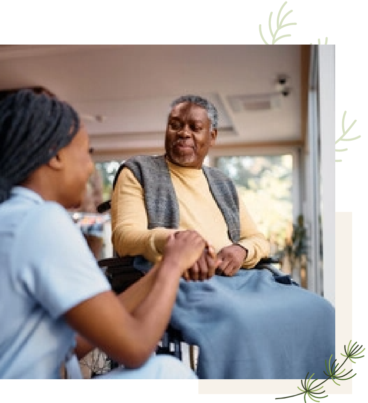 Nurse Providing Senior with Care