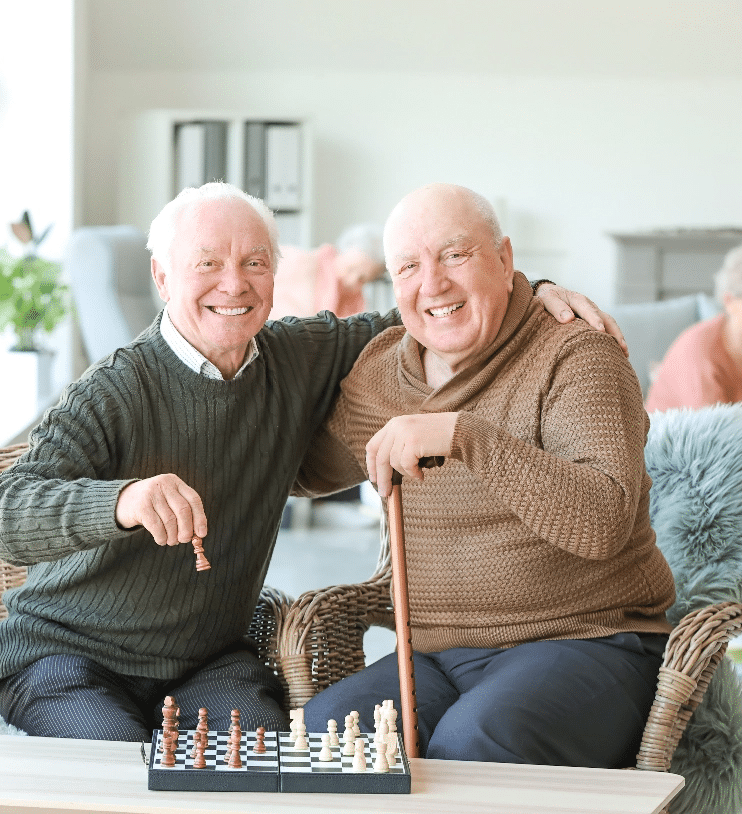 Senior Living Playing Chess